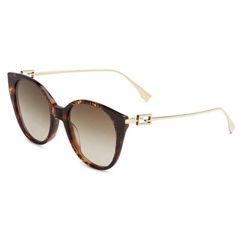 fendi havana sunglasses 2011|fendi round 52mm sunglasses.